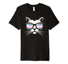 Load image into Gallery viewer, Transgender Pride Cat Gift T Shirt Support Trans Community
