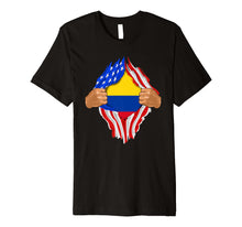 Load image into Gallery viewer, Colombian Blood Inside Me T-Shirt | Colombia Flag Gift

