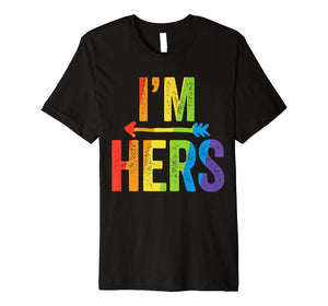 I'm Hers Lesbian Pride Shirt LGBT Bride Wedding Pride