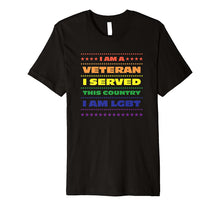 Load image into Gallery viewer, Gay Veteran Shirt Gay Pride Flag Rainbow Colors Gay Shirt
