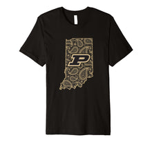 Load image into Gallery viewer, Purdue Boilermakers Paisley State T-Shirt - Apparel
