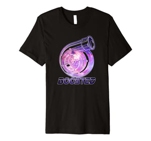 Funny Turbo Tuner Gear Head Shirt - Galaxy Boosted Turbo tee