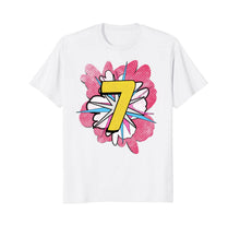 Load image into Gallery viewer, Girls Superhero 7th Birthday Shirt - Superhero Party

