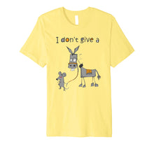 Load image into Gallery viewer, I Don&#39;t Give A Rats Ass Mouse Walking Donkey Gift Premium T-Shirt
