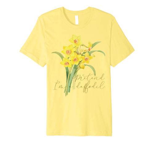 FUNNY LAZY HALLOWEEN COSTUME PRETEND I'M A DAFFODIL Premium T-Shirt
