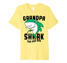 Load image into Gallery viewer, Grandpa Shark T Shirt Dad Grandfather Halloween Christmas
