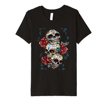 Load image into Gallery viewer, Sugar skull shirt Day of Dead shirt Dia de los Muertos shirt
