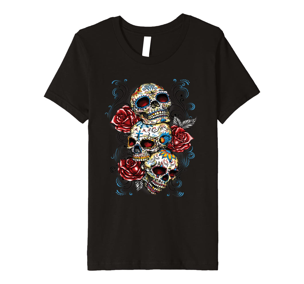 Sugar skull shirt Day of Dead shirt Dia de los Muertos shirt