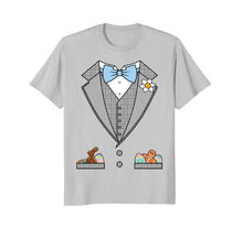 Load image into Gallery viewer, Easter Tuxedo Blue Bow Tie T-Shirt
