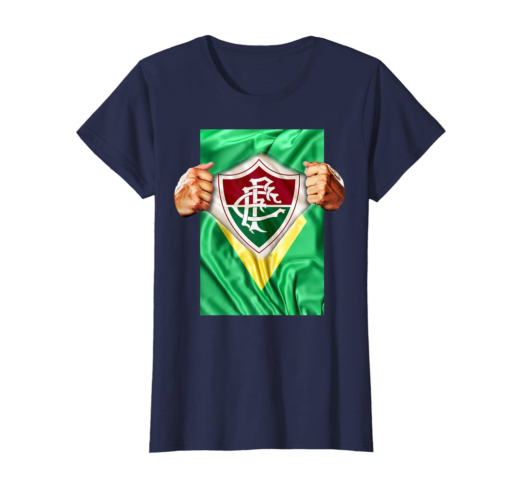 Fluminense T-shirt Heartbeat Football Soccer Fans Gift