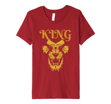 Load image into Gallery viewer, King Lion Mens Hustler T-Shirt Gold Print
