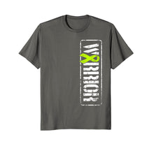 Load image into Gallery viewer, Lymphoma Awareness T Shirt - Lime Green Cancer Ribbon

