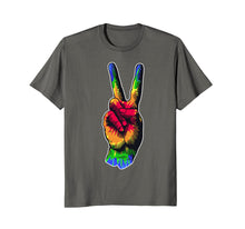 Load image into Gallery viewer, Tye Dye Peace Sign T-shirt Peace Tee
