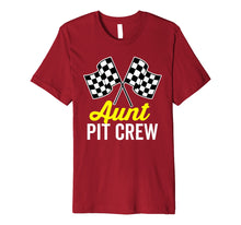 Load image into Gallery viewer, Aunt Pit Crew Shirt for Racing Party Costume Premium (Dark)

