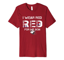 Load image into Gallery viewer, Red Friday Military Mom Shirt Women's I Wear Red For My Son
