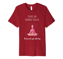 Load image into Gallery viewer, Womens Mens Funny T-Shirt Meditation Yoga Inner peace
