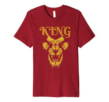Load image into Gallery viewer, King Lion Mens Hustler T-Shirt Gold Print
