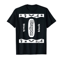 Load image into Gallery viewer, Black Crayon Box Halloween Costume Couple Group T-Shirt
