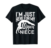 Load image into Gallery viewer, I'm Just Here For My Flippin' Niece Gymnastics Aunt Uncle  T-Shirt
