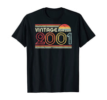 Load image into Gallery viewer, 18th Birthday Gift T Shirt. Classic, Vintage 2001 Shirt.
