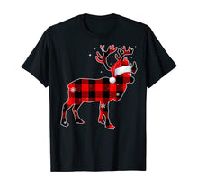 Load image into Gallery viewer, Moose Red Buffalo Plaid Christmas Matching Family Xmas Gift T-Shirt
