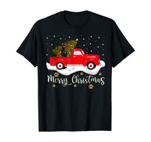 Load image into Gallery viewer, Red Truck Merry Christmas Tree Doberman Christmas T-Shirt
