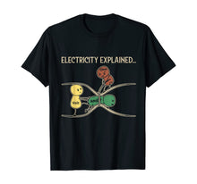 Load image into Gallery viewer, Electricity Explained Funny Ohm Volt Ampe Physics T-Shirt-99609
