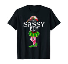 Load image into Gallery viewer, The Sassy Elf Christmas Matching Family Group T-Shirt
