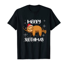 Load image into Gallery viewer, Merry Slothmas Funny Sloth Christmas Outfit For Sloth Lovers T-Shirt
