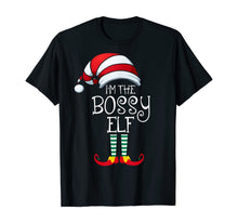 Load image into Gallery viewer, I'm The Bossy Elf Family Matching Christmas Gift Group T-Shirt

