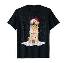 Load image into Gallery viewer, Golden retriever Santa Christmas Tree Lights Xmas Gifts T-Shirt
