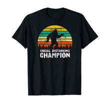 Load image into Gallery viewer, Social Distancing Champion Funny Bigfoot Vintage Retro T-Shirt-380949
