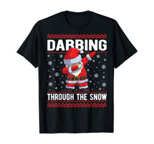 Load image into Gallery viewer, Dabbing through the Snow Boys Shirt Christmas Dabbing Santa T-Shirt
