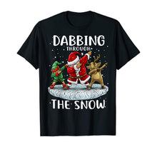 Load image into Gallery viewer, Santa Dabbing Through The Snow Funny Christmas Boys Kids T-Shirt
