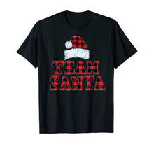 Load image into Gallery viewer, Team Santa Buffalo Plaid Christmas Family Matching Pajamas T-Shirt
