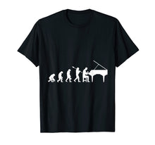 Load image into Gallery viewer, Piano T-Shirt - Evolution Pianist Shirts Music Musician
