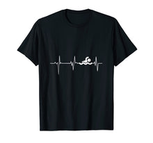 Load image into Gallery viewer, Heartbeat Swimming T-Shirt Funny swimming shirt
