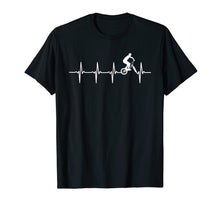 Load image into Gallery viewer, BMX heartbeat t-shirt for BMX riders
