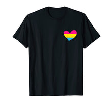 Load image into Gallery viewer, Pansexual Shirt Pan Pride Flag Heart Tshirt Fashion
