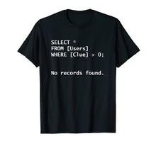 Load image into Gallery viewer, ChicGeek Funny SQL Programmer T-Shirt
