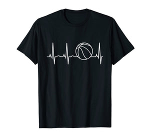 Heartbeat Basketball Shirt Best Basketball Player & FanTee