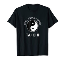 Load image into Gallery viewer, The Art Tai Chi Tshirt - Body Mind Spirit Yin Yang Tee
