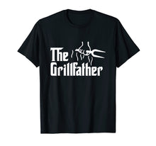 Load image into Gallery viewer, The Grillfather Funny BBQ Dad BBQ Grill Dad Grilling T Shirt

