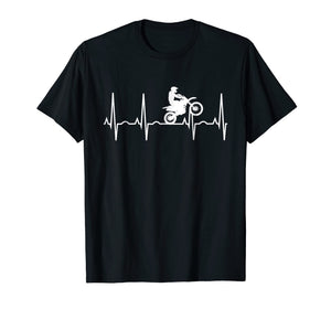 Dirt Bike Heartbeat Shirt - Best Shirt for Dirt Bike Riders