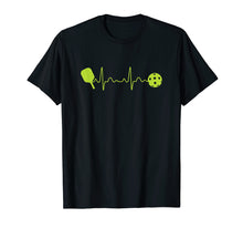 Load image into Gallery viewer, Pickleball Heartbeat T-Shirt Funny Pickleball Tee

