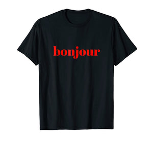 Bonjour Chic Minimalist T Shirt Tees