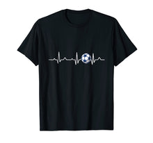 Load image into Gallery viewer, Heartbeat Soccer Lover Gift T-Shirt
