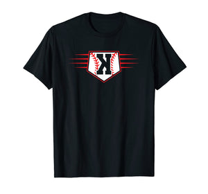 Backwards K Baseball Pitcher Strikeout T-Shirt