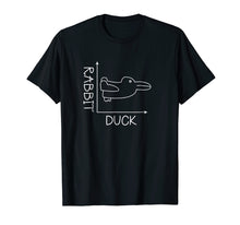 Load image into Gallery viewer, Fun Math Tee Shirt Duck Rabbit Graph
