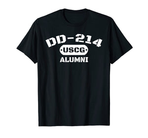 DD-214 US Coast Guard (USCG) Alumni T-Shirt Men and Women